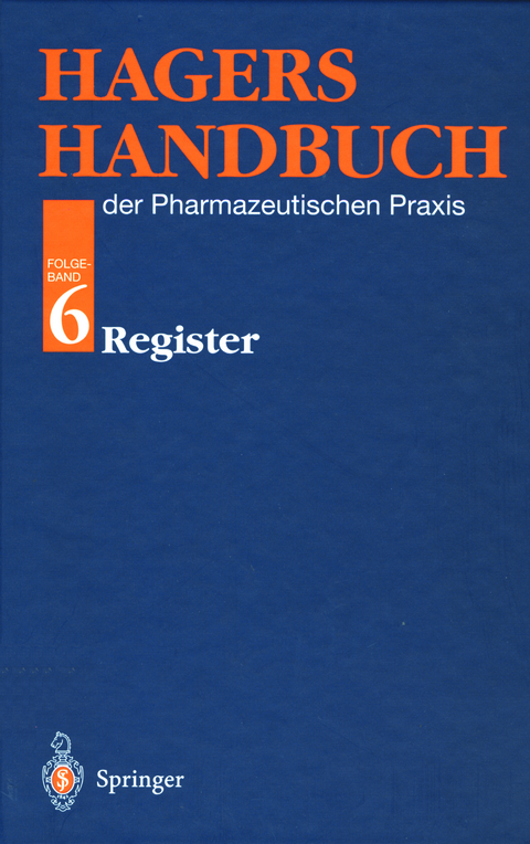 Hagers Handbuch der Pharmazeutischen Praxis - W. Reuß