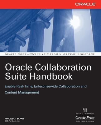Oracle Collaboration Suite Handbook - Ronald Zapar