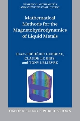 Mathematical Methods for the Magnetohydrodynamics of Liquid Metals - Jean-Frédéric Gerbeau, Claude Le Bris, Tony Lelièvre