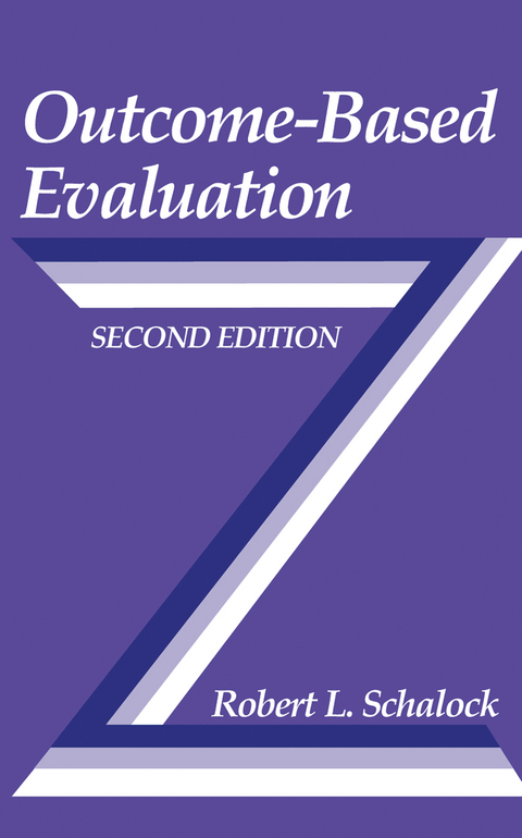 Outcome-Based Evaluation - Robert L. Schalock