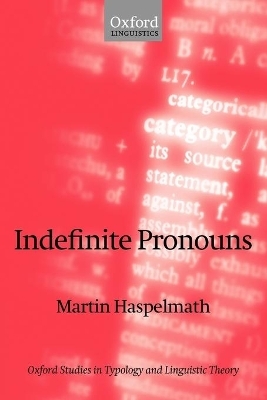 Indefinite Pronouns - Martin Haspelmath