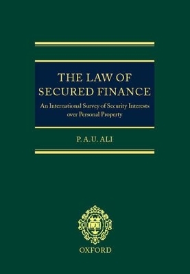 The Law of Secured Finance - Paul Ali