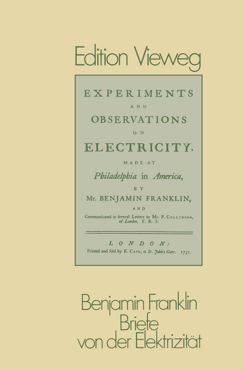 Briefe von der Elektrizität - Benjamin Franklin