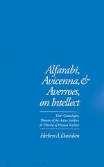 Alfarabi, Avicenna, and Averroes, on Intellect - Herbert A. Davidson