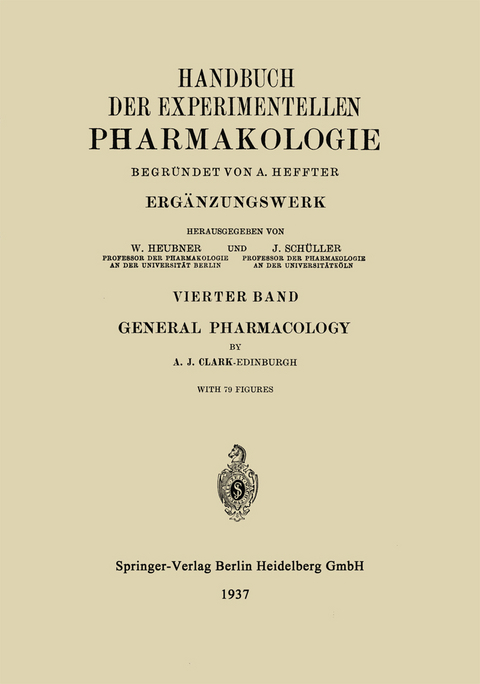 General Pharmacology - A. Heffter
