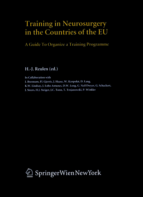 Training in Neurosurgery in the Countries of the EU - 