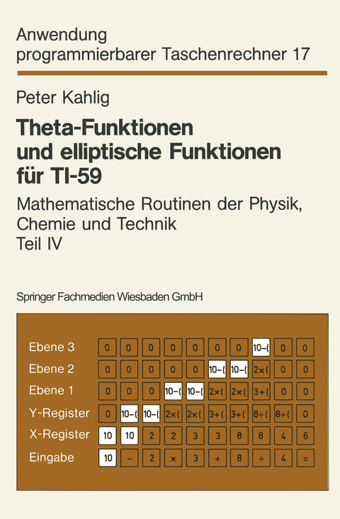 Theta-Funktionen und elliptische Funktionen für TI-59 - Peter Kahlig