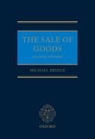 Sale of Goods - Professor Michael Bridge