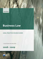 Business Law 2008-2009 - J. Scott Slorach