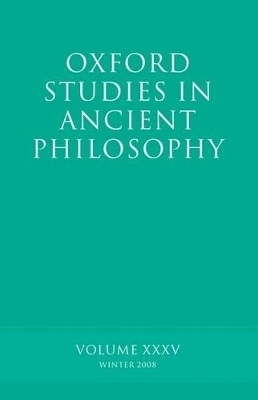 Oxford Studies in Ancient Philosophy XXXV - 