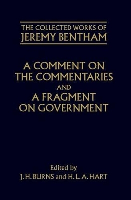 A Comment on the Commentaries and A Fragment on Government - Philip Schofield