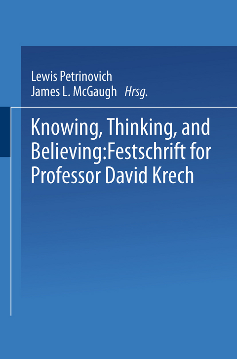 Knowing, Thinking, and Believing - 
