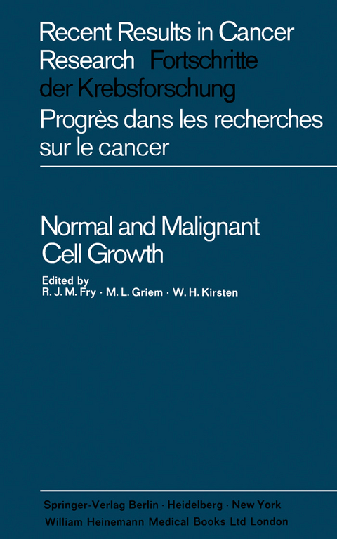 Normal and Malignant Cell Growth - 