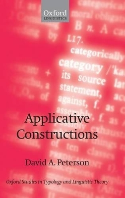 Applicative Constructions - David A. Peterson