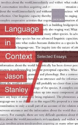Language in Context - Jason Stanley