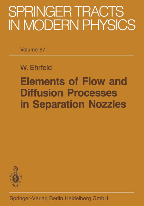 Elements of Flow and Diffusion Processes in Separation Nozzles - W. Ehrfeld