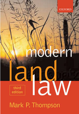 Modern Land Law - Mark P. Thompson