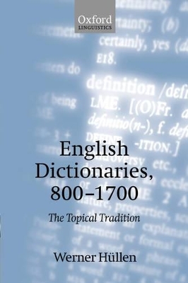 English Dictionaries, 800-1700 - Werner Hüllen