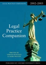 Legal Practice Companion - Gerald Montagu, Mark Weston