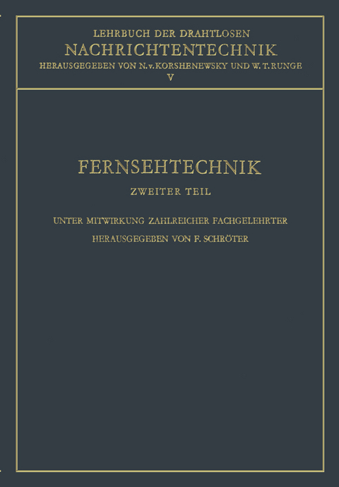 Fernsehtechnik - F. Schröter