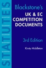 UK and EC Competition Documents 2003/2004 - Kirsty Middleton