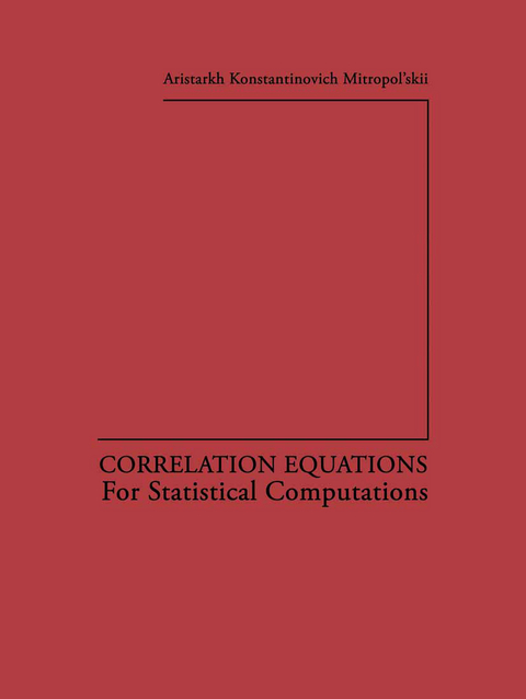 Correlation Equations - Aristarkh K. Mitropol skii