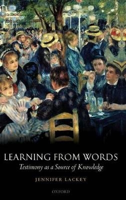 Learning from Words - Jennifer Lackey
