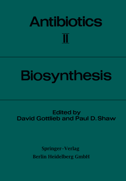 Biosynthesis - David Gottlieb, Paul D. Shaw