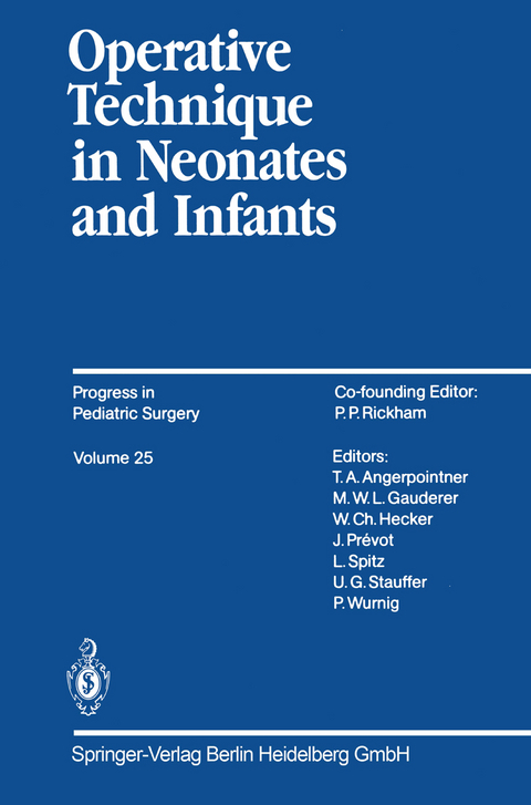 Operative Technique in Neonates and Infants - 