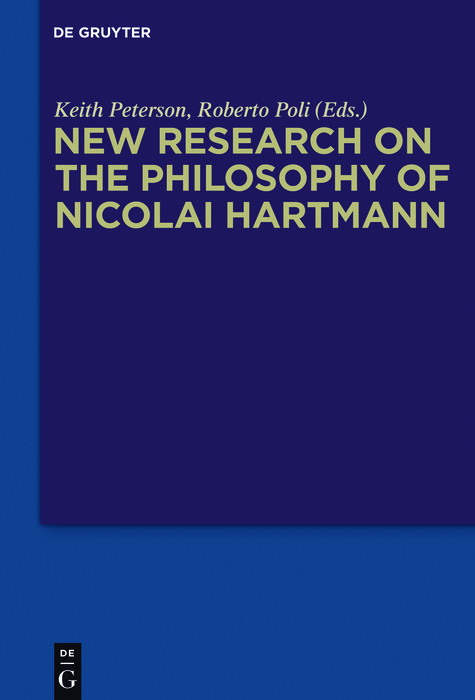 New Research on the Philosophy of Nicolai Hartmann - 