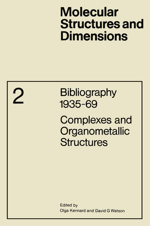 Complexes and Organometallic Structures - 