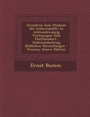 Grundriss Zum Studium Der Geburtshulfe - Ernst Bumm