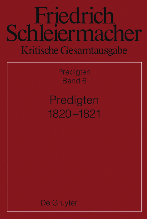 Predigten 1820-1821 - 