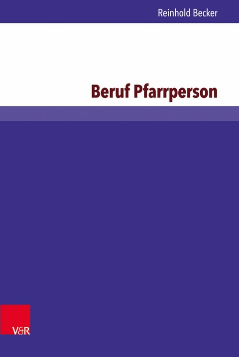 Beruf Pfarrperson -  Reinhold Becker