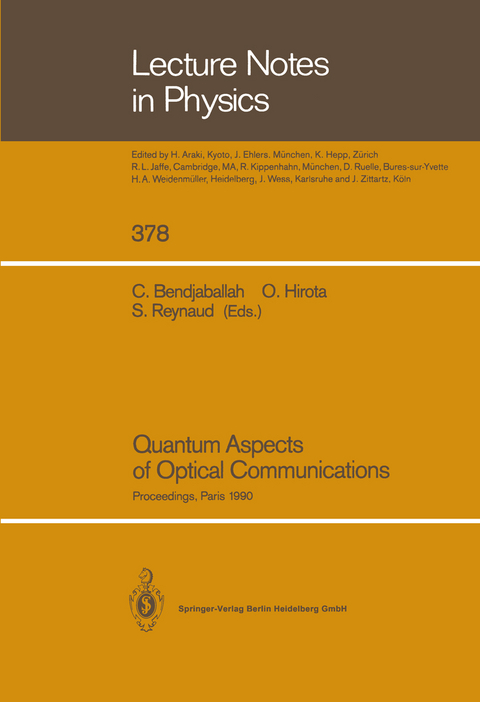 Quantum Aspects of Optical Communications - 