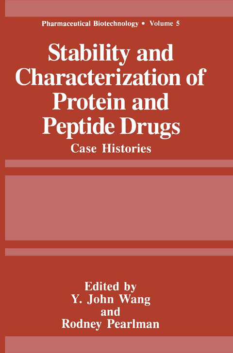 Stability and Characterization of Protein and Peptide Drugs - 