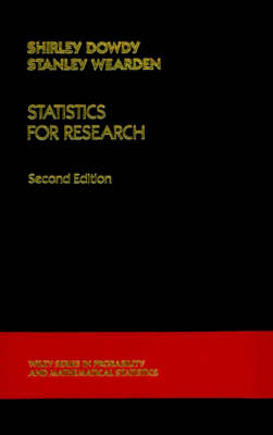 Statistics for Research - Shirley Dowdy, Stanley Wearden