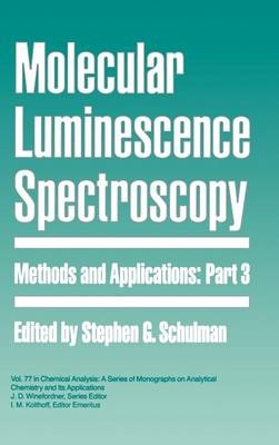 Molecular Luminescence Spectroscopy, Part 3 - 