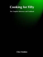 Cooking for Fifty - Chet Holden