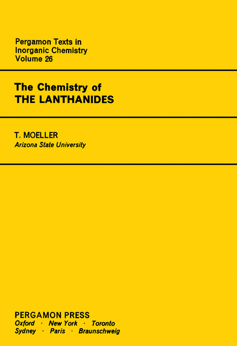 Chemistry of the Lanthanides -  Therald Moeller