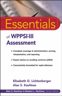 Essentials of WPPSI-III Assessment - Elizabeth O. Lichtenberger, Alan S. Kaufman