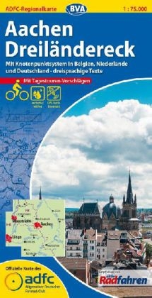 ADFC-Regionalkarte Aachen /Dreiländereck mit Tagestouren-Vorschlägen, 1:75.000, reiß- und wetterfest, GPS-Tracks Download