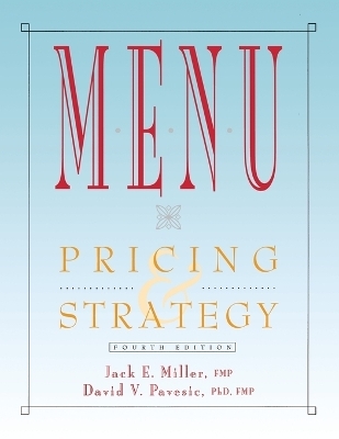 Menu - Jack E. Miller, David V. Pavesic