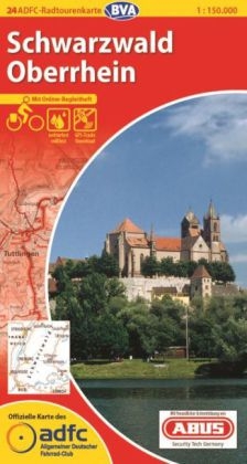 ADFC-Radtourenkarte 24 Schwarzwald Oberrhein 1:150.000, reiß- und wetterfest, GPS-Tracks Download und Online-Begleitheft