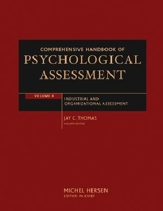 Comprehensive Handbook of Psychological Assessment, Volume 4 - 