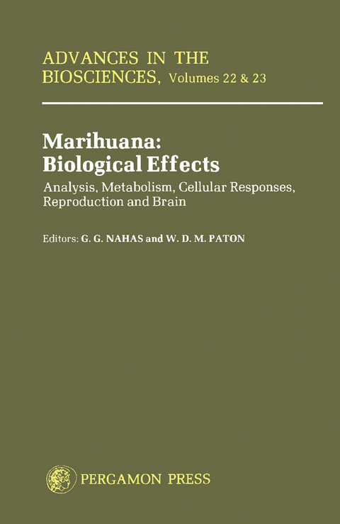 Marihuana Biological Effects - 