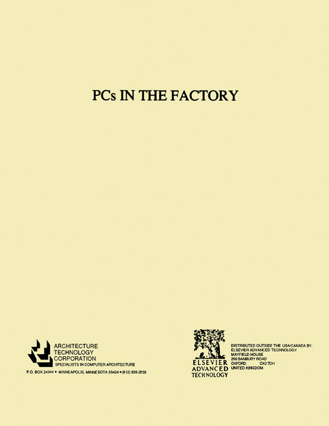 PCs in the Factory -  Architecture Technology Architecture Technology Corpor
