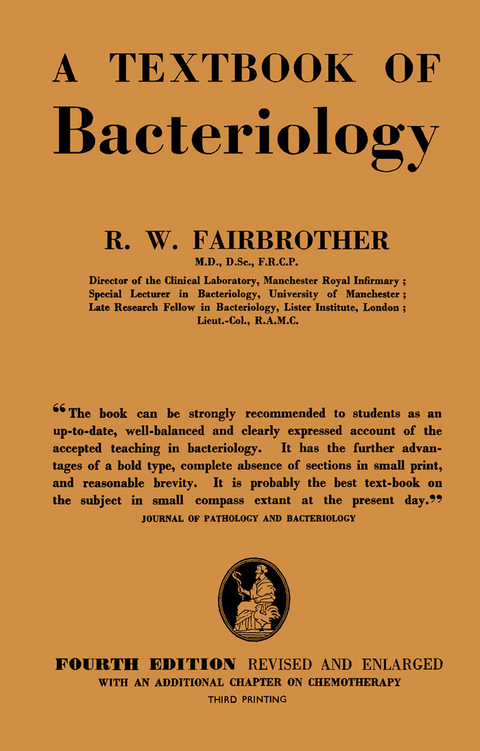 Text - Book of Bacteriology -  R. W. Fairbrother