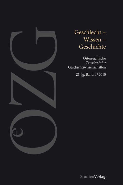 Österreichische Zeitschrift für Geschichtswissenschaften 1/10 - 