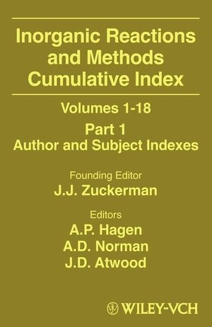 Inorganic Reactions and Methods, Cumulative Index, Part 1 - 